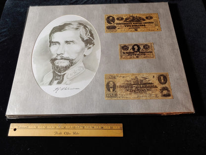 Civil War Photo Currency Reproduction 14x11 Matted Sealed