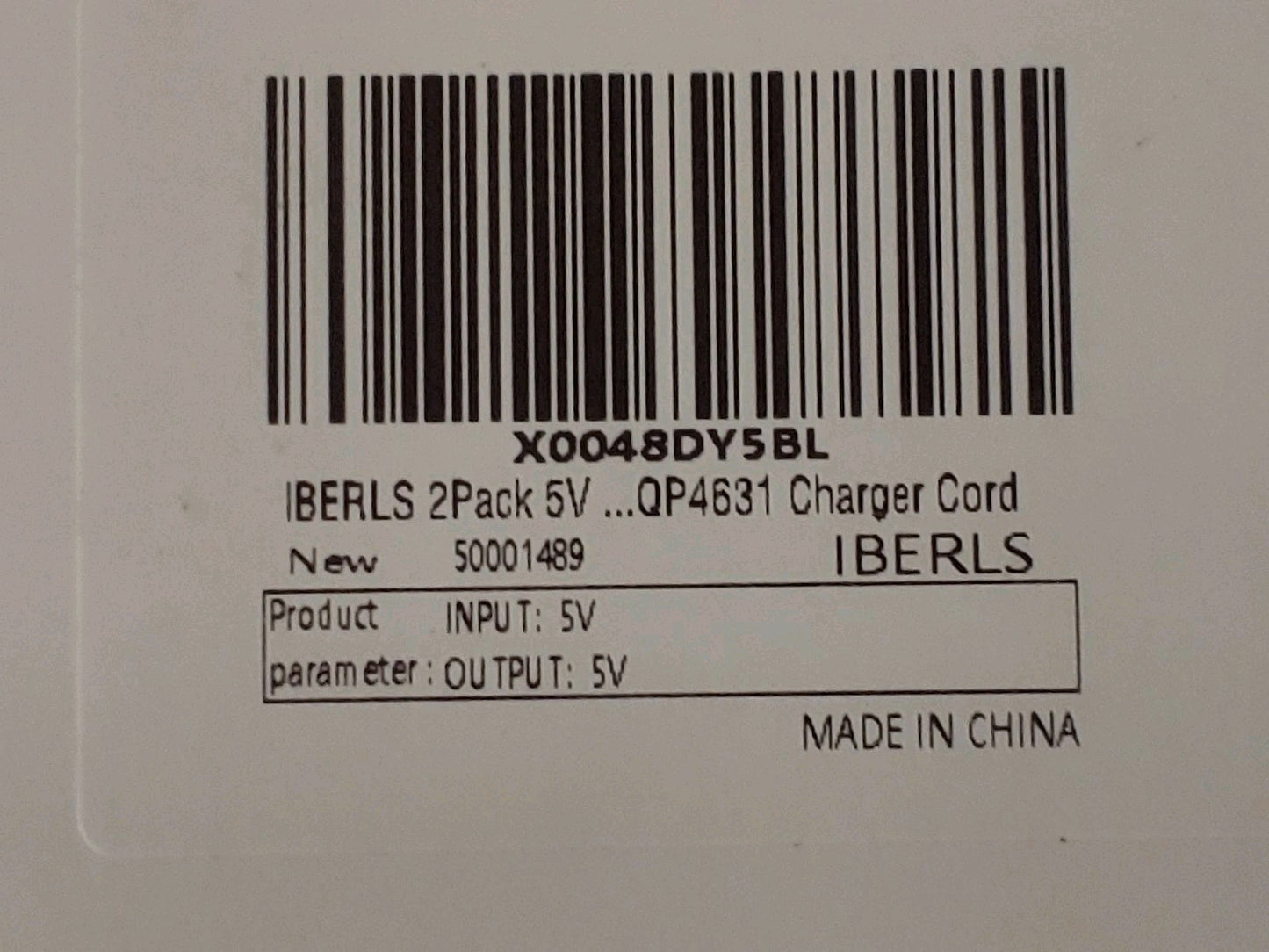 REDUCED! New! Philips Norelco 5V USB cables for OneBlade Razor QP4631... 2pk