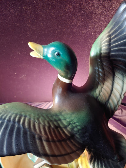 Table Mallord Duck Lamp Figurine Planter LANE & CO