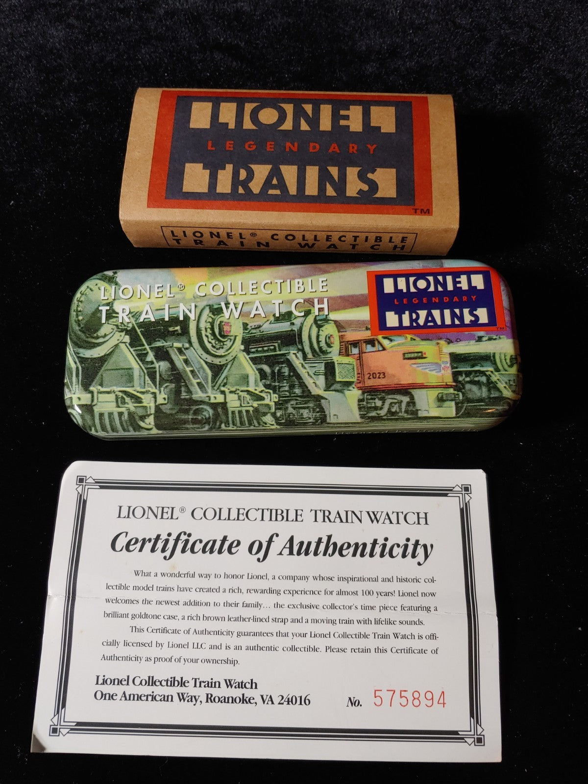 Vintage Lionel Train Watch in Collectors Tin