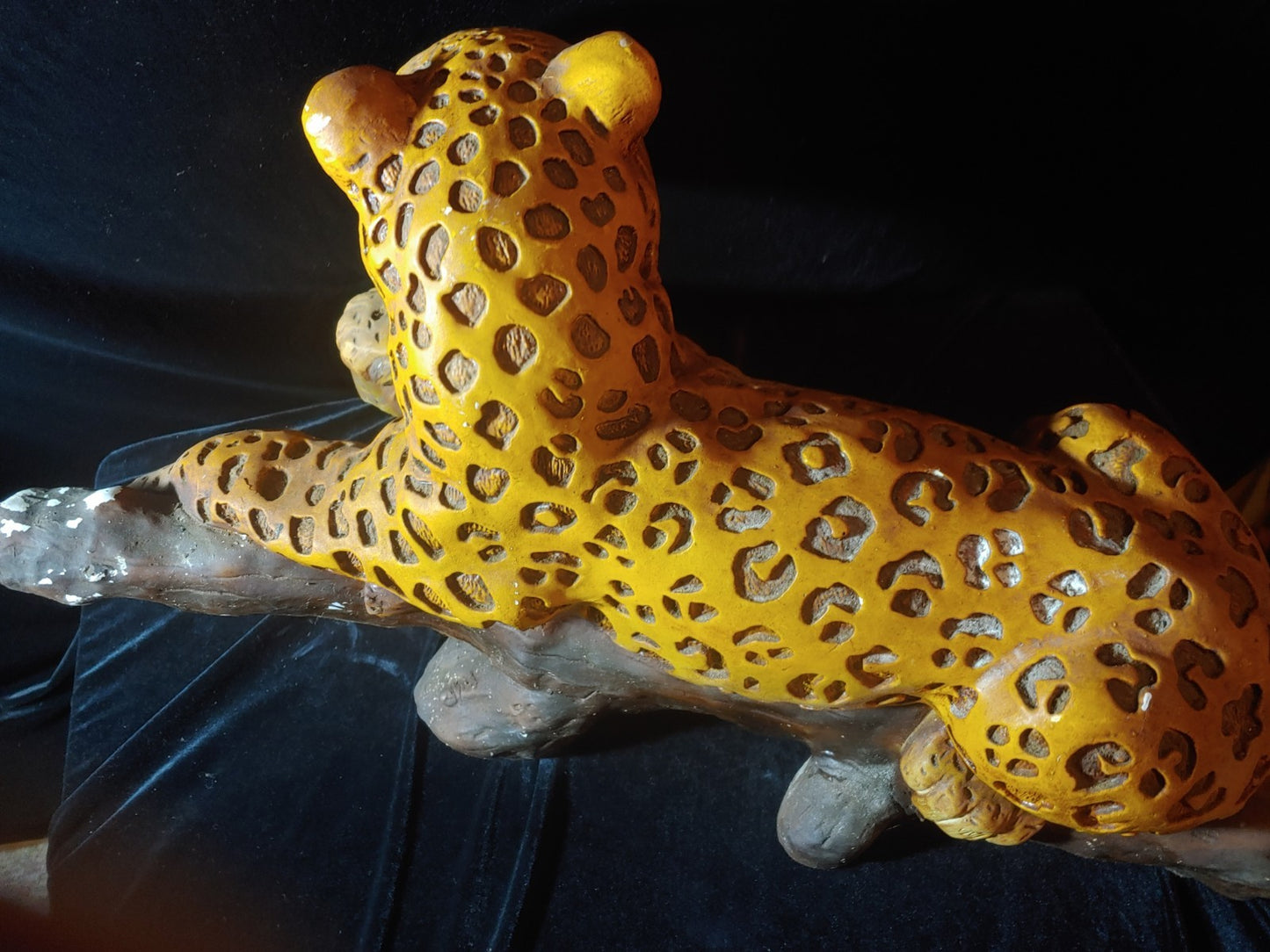 Vintage  Ceramic Tiger Sculpture Large 29"x12"x12"