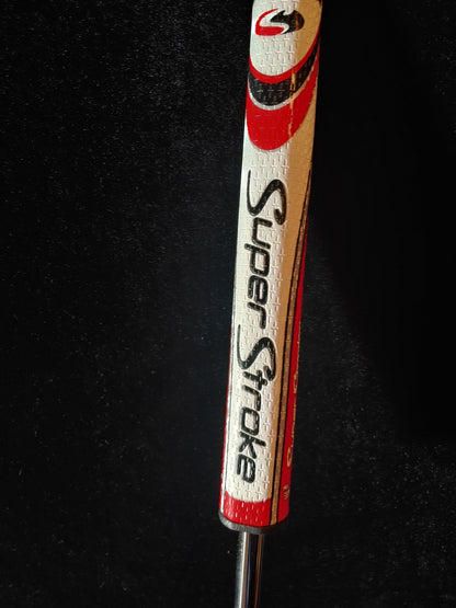 LH Odyssey White Hot 2-Ball Putter New Super Stroke Grip 34.5”