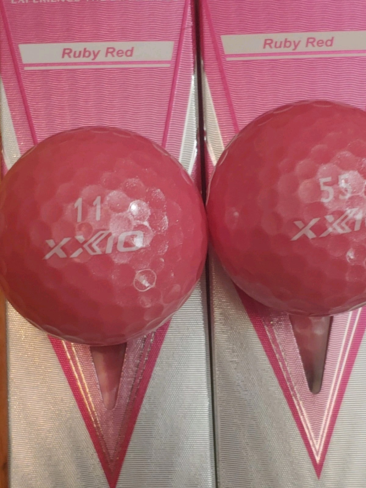 NEW! XXIO Ruby Red Eleven Golf Balls Quantity 22 Assorted Numbers Made in Japan