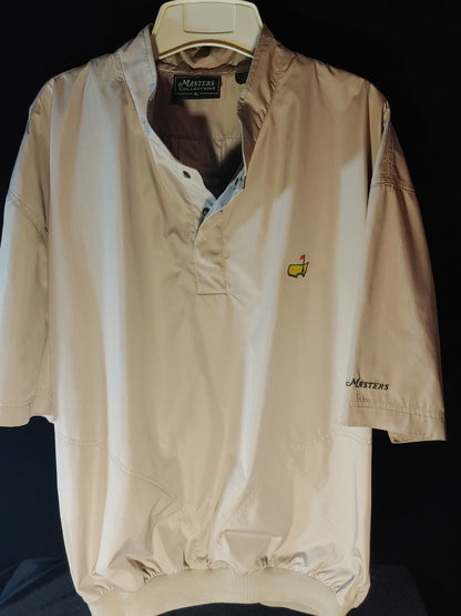 Augusta Masters Collection Beige XL 1/2 Sleeve Water & Wind Resistant Jacket