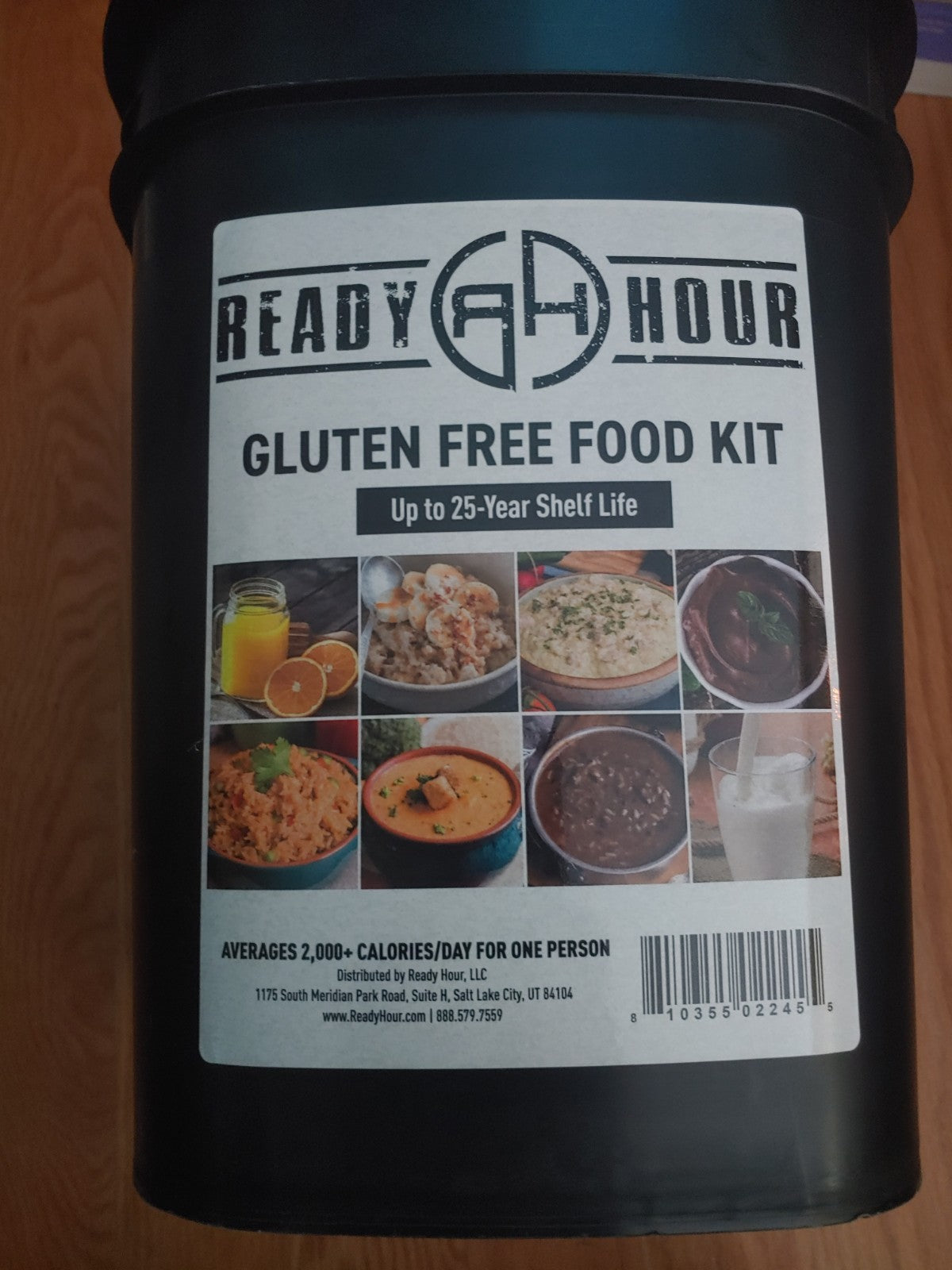 Ready Hour Gluten Free 120 Serving Emergency Food Bucket.