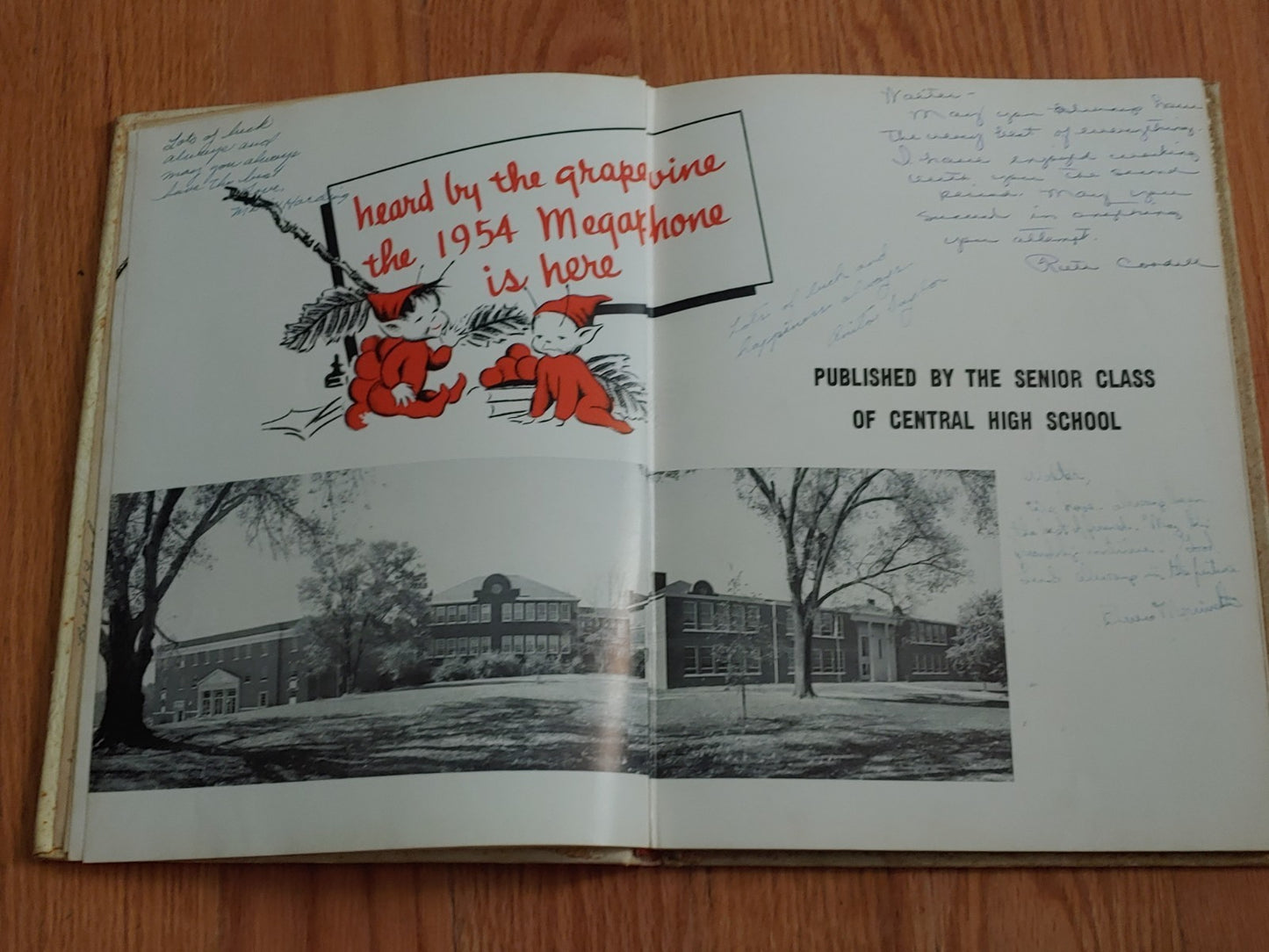 Vintage 1954 Central High School Megaphone Nashville TN Yearbook Annual