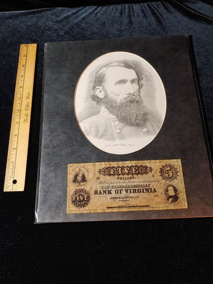 Civil War Photo Currency Reproduction 14x11 Matted Sealed