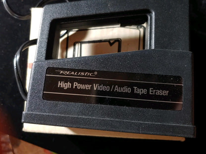 Vtg Realistic Radio Shack 44-233A High Power Bulk Tape Eraser W/Box