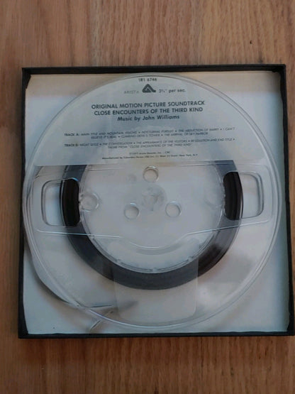 CLOSE ENCOUNTERS SOUNDTRACK 1977 Reel to Reel 7" 4 Track 3 3/4 LOW PRODUCTION!