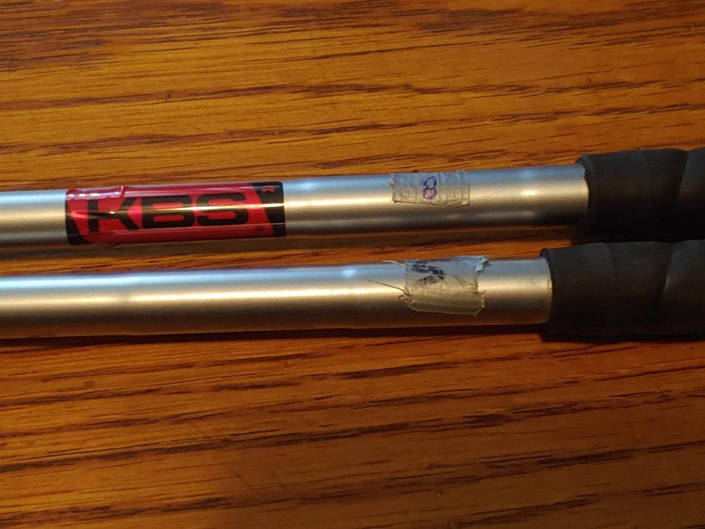 3 KBS Tour 90 Satin Finish KBS 90 Regular Flex Shafts 1 Uncut, 5 & 8 Irons
