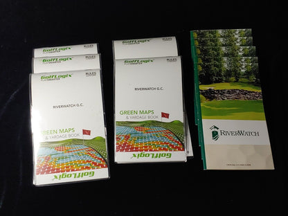 Riverwatch Golf Club, Sparta TN New! 5 GolfLogix Green Books & 5 Yardage Books