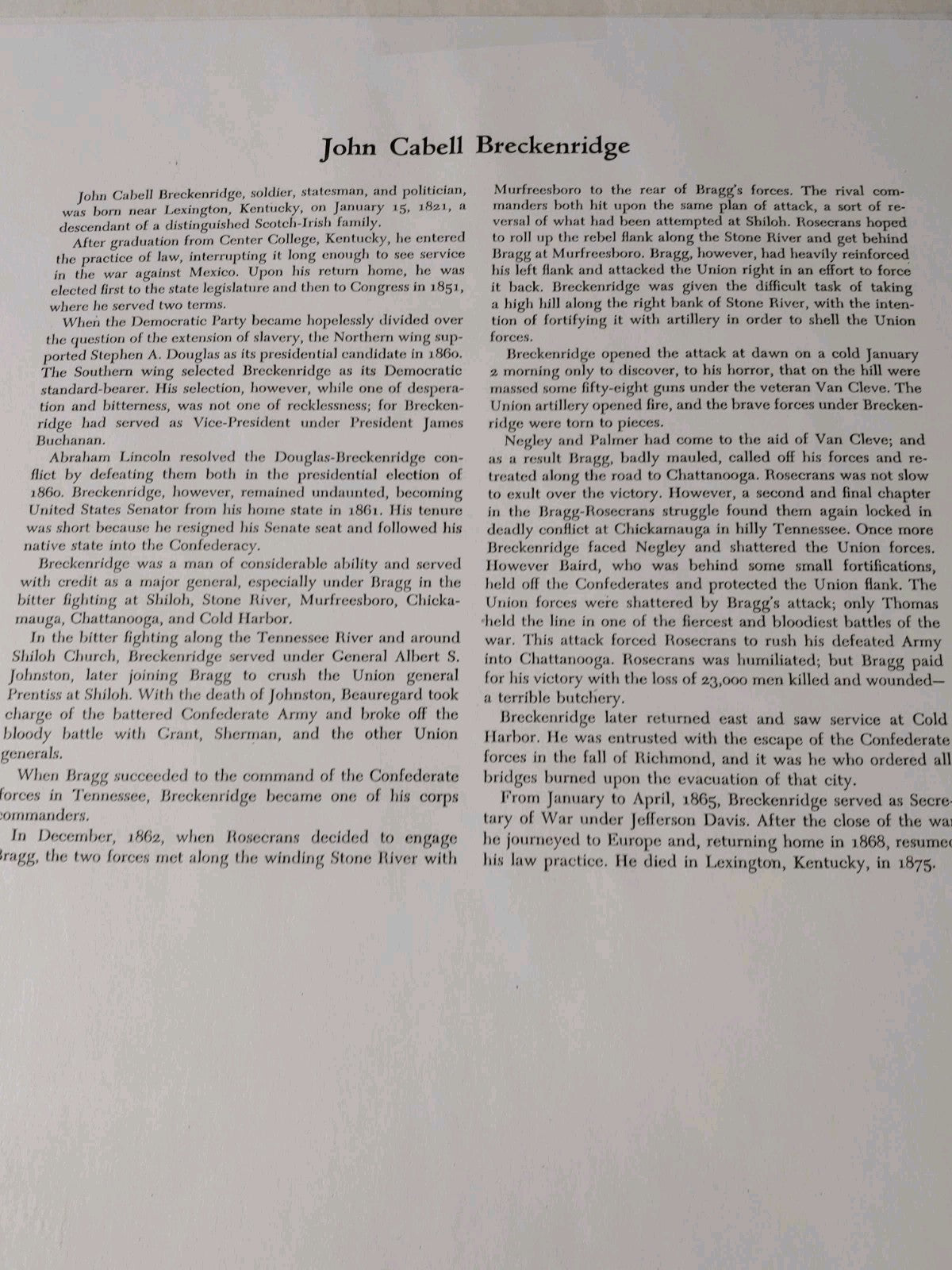 Civil War Photo Currency Reproduction 14x11 Matted Sealed