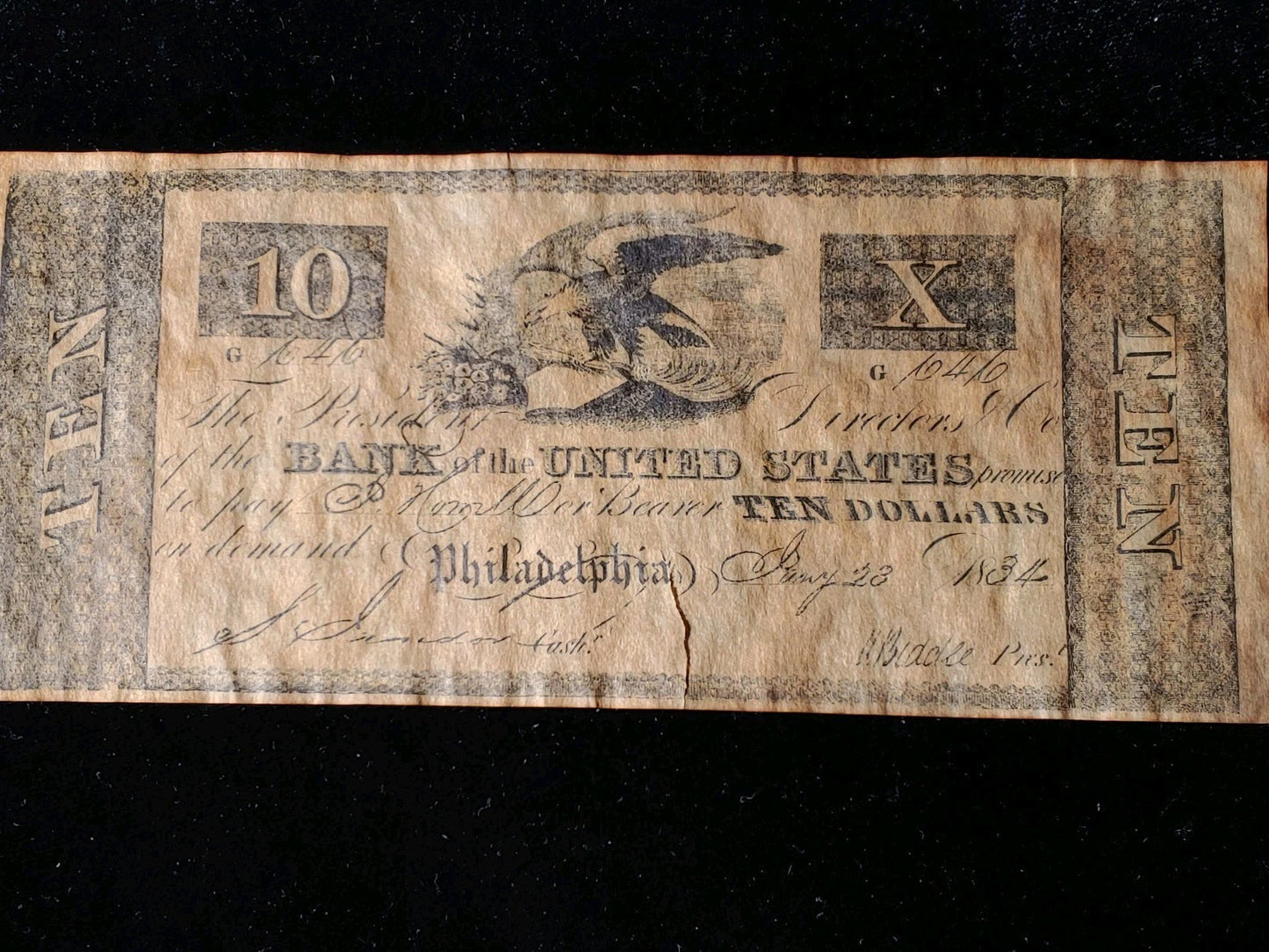 3 Vintage Paper Money Bills Most Likely Reproductions $10 $1000 $150