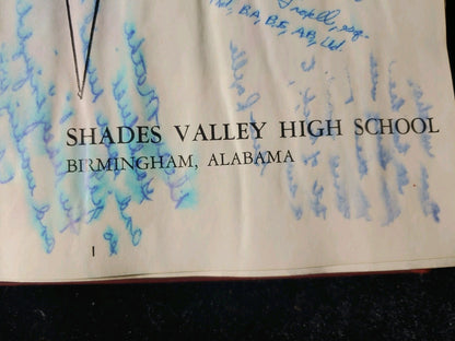 Vintage 1960 Shades Valley High School Birmingham Alabama Yearbook Annual
