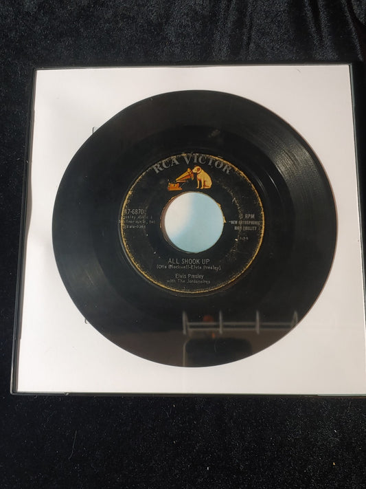FRAMED Elvis Presley All Shook Up 7" 45RPM Record