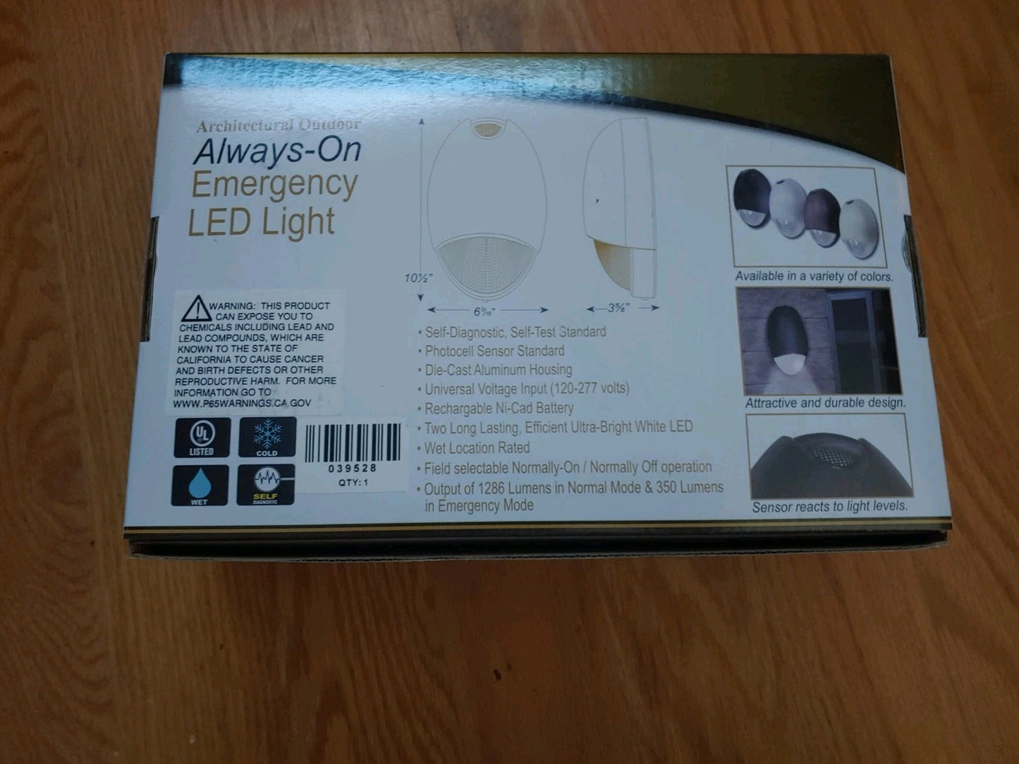 Architectural Indoor/Outdoor Emergency 2-LED Light 6 Rechargeable All Weather