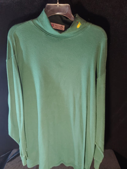 Slazenger Green Turtleneck Pullover Augusta Golf Shop Collection Men's Shirt XL