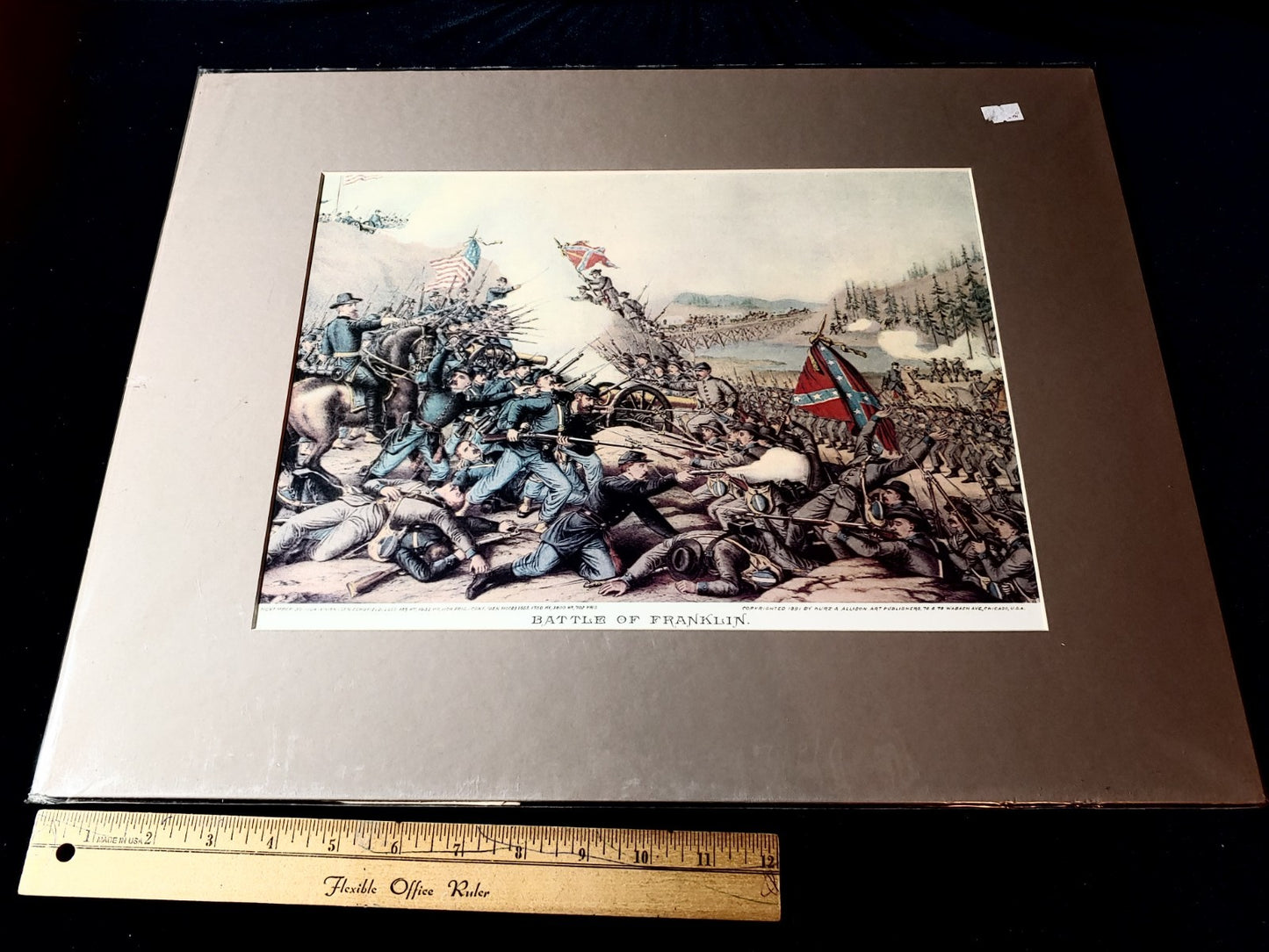 Civil War Color Photo Reproduction 20x14 Matted Sealed