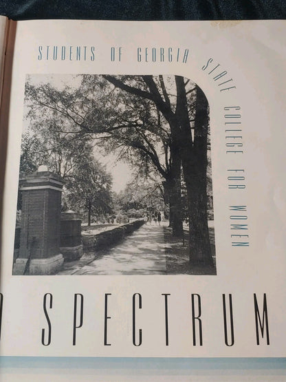 Vintage 1940 Georgia State College for Women Spectrum Yearbook Clean
