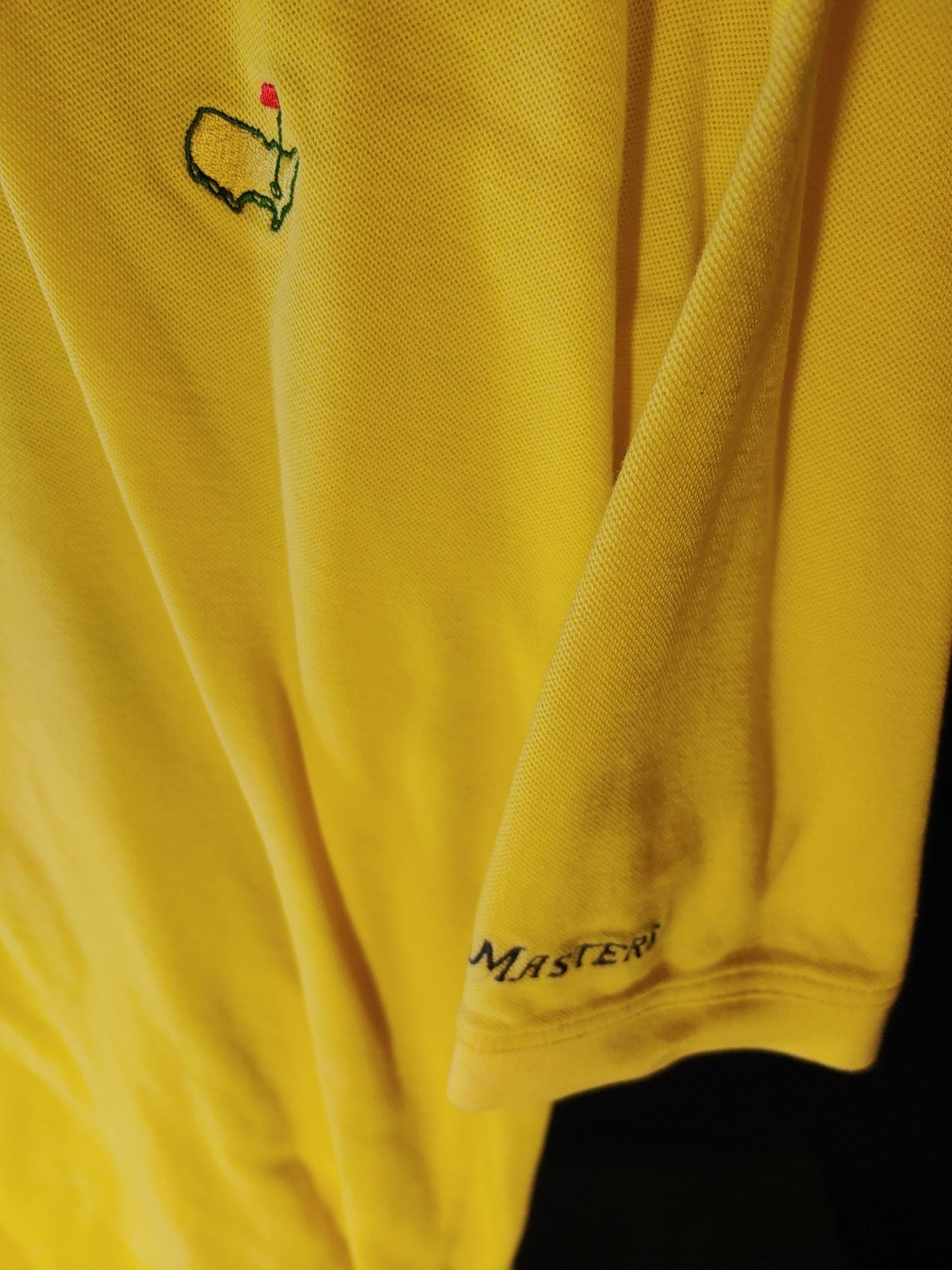 Augusta Masters Collection Yellow XL Short Sleeve Polo