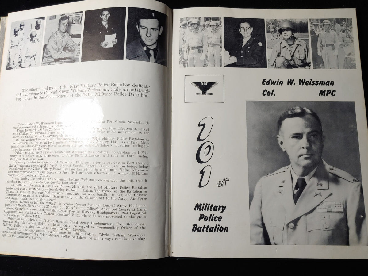 1956 US Fort Knox KY YEARBOOK 701st MILITARY POLICE BATTALION