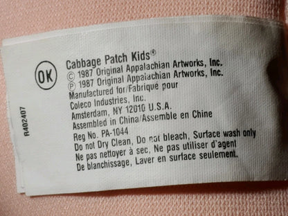 1987 RARE Xavier Roberts Talking Cabbage Patch Kids Blonde Wavy Hair Brown Eyes