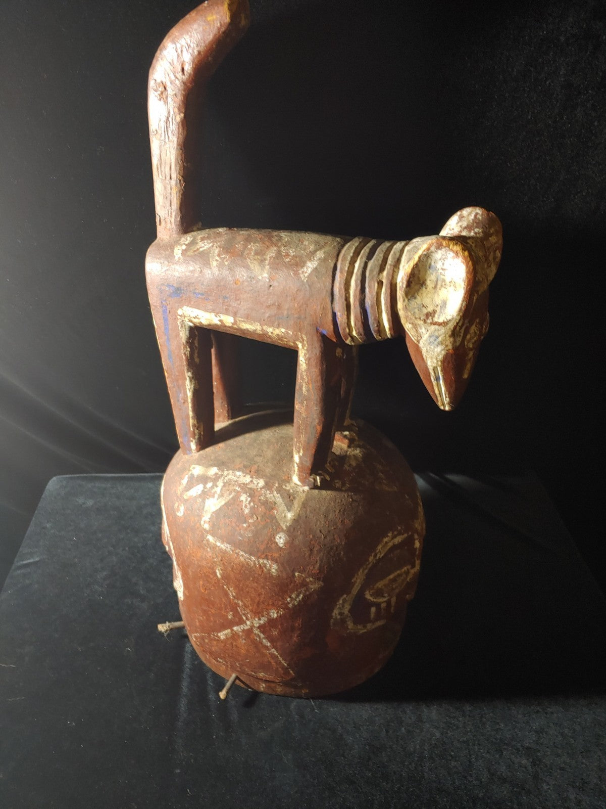 Eppa Wood Helmet Mask, Nigeria, Circa Mid to Late 20th Century, 27" H X 11" W