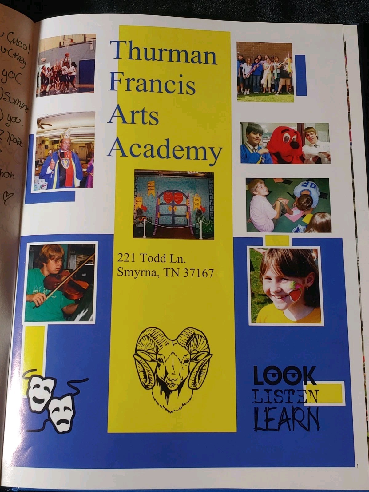 Vintage 2006 Thurman Francis Arts Academy Smyrna TN Yearbook Clean