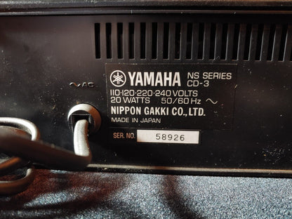 Yamaha Natural Sound Compact Disc Player CD-3 Made In Japan - 30041