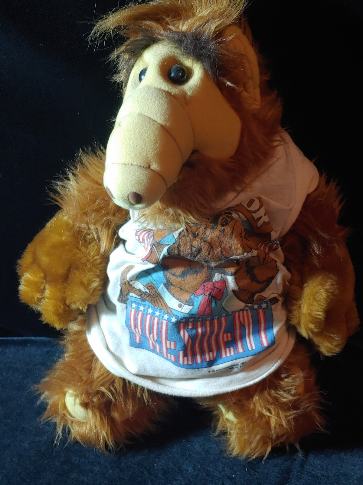 Vintage ALF for President T-Shirt Talking Plush Doll 1986 Alien Productions