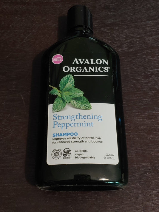 NEW! Avalon Organics Revitalizing Shower Strengthen Shampoo Peppermint 11oz