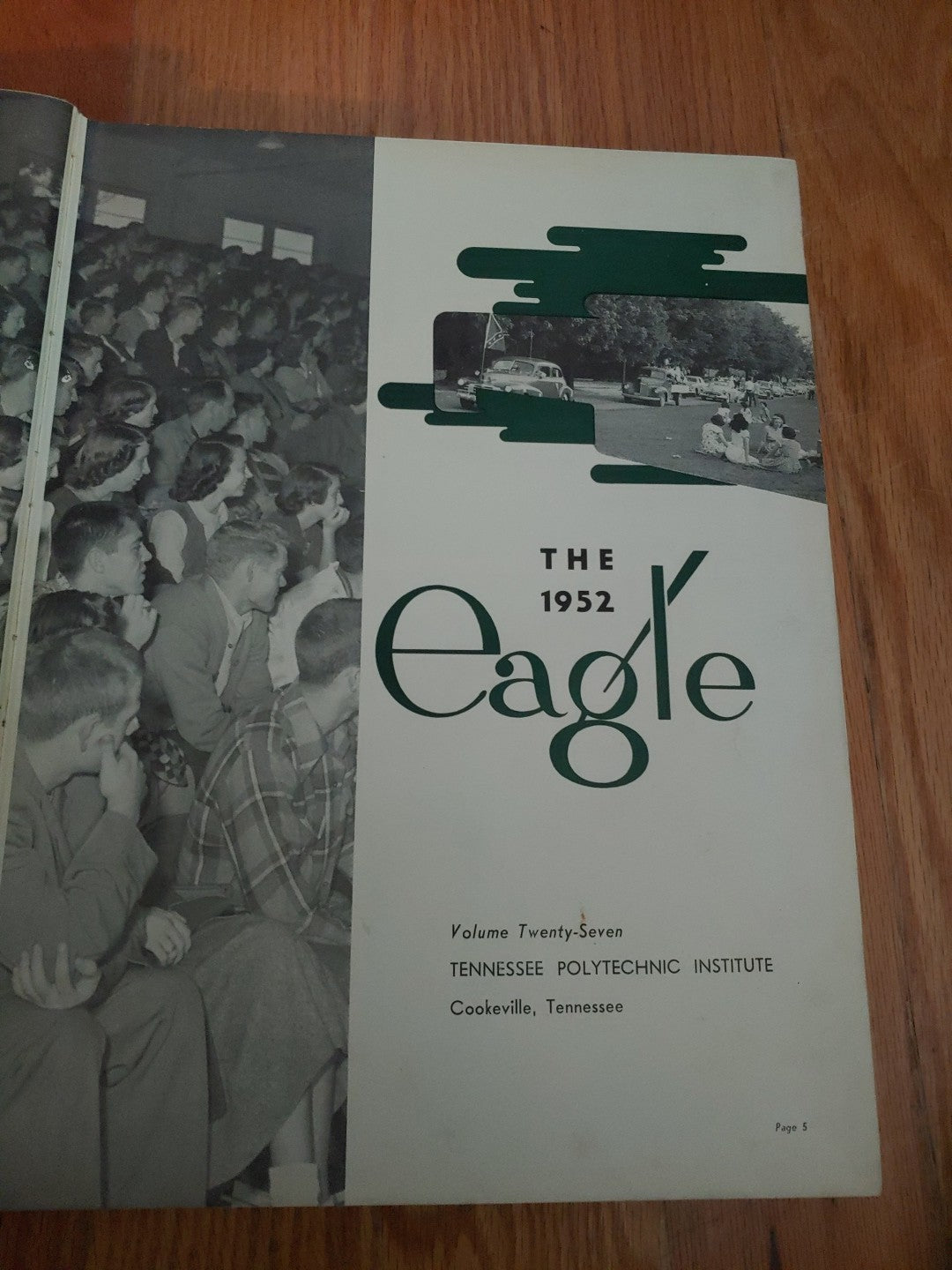 Vintage 1952 TN Polytechnic Institute Cookeville TN Eagle Yearbook Annual