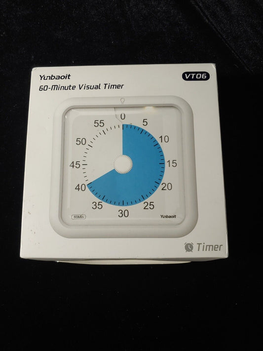 Yunbaoit Visual Analog Timer Silent Countdown Clock, Time Management Tool