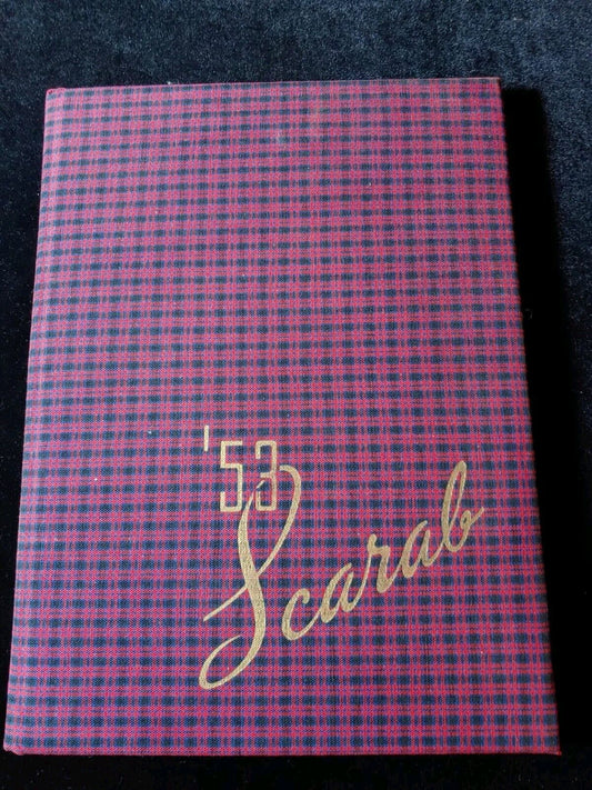 Vintage 1953 Scarab Benton Illinois High School Yearbook