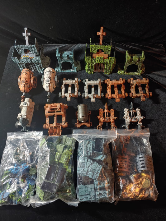 REDUCED! Battleground Crossbows & Catapults Knights vs Orcs War Game Lot