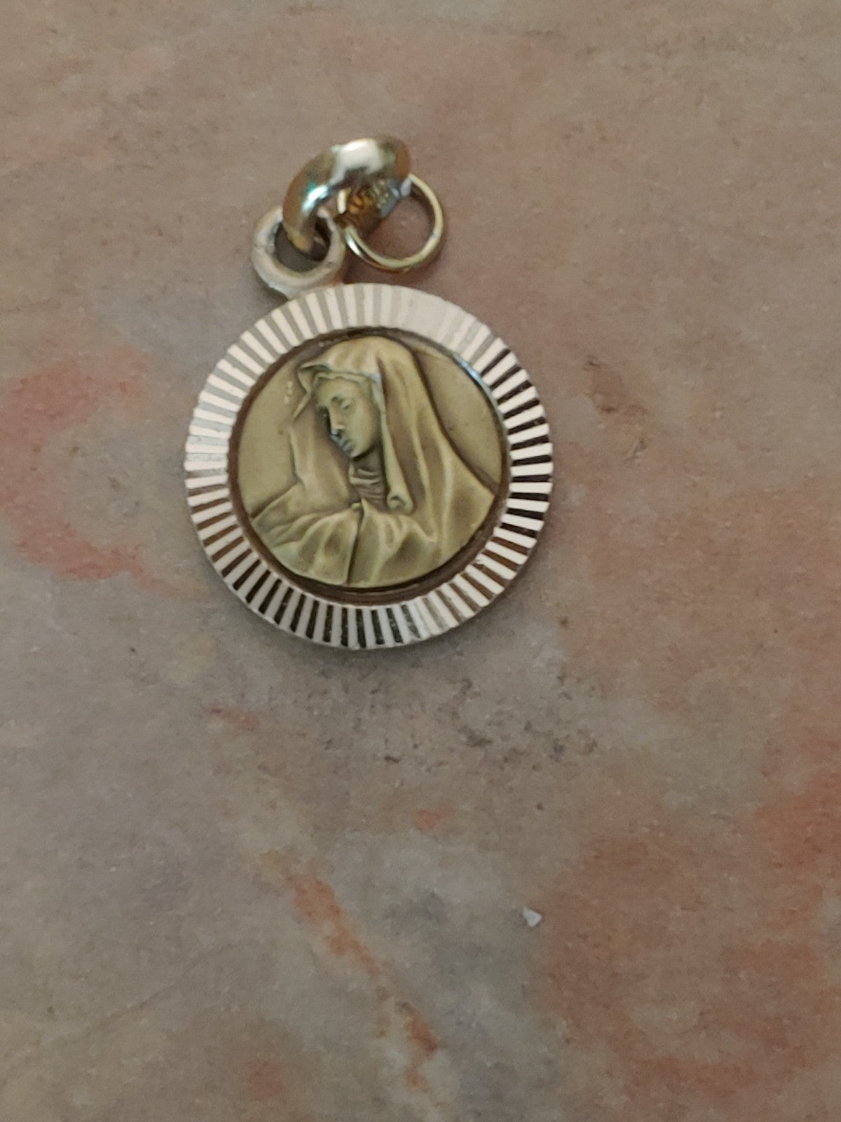Vintage Mother Mary Medal Made in Germany