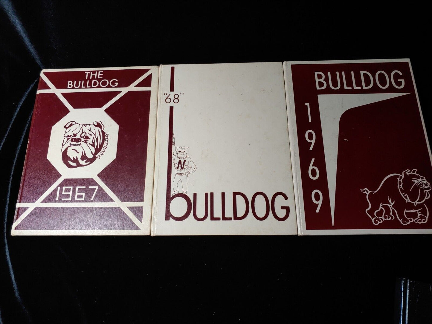 1967-69 Northwest Junior High Yearbooks  Meridian Mississippi Bulldogs