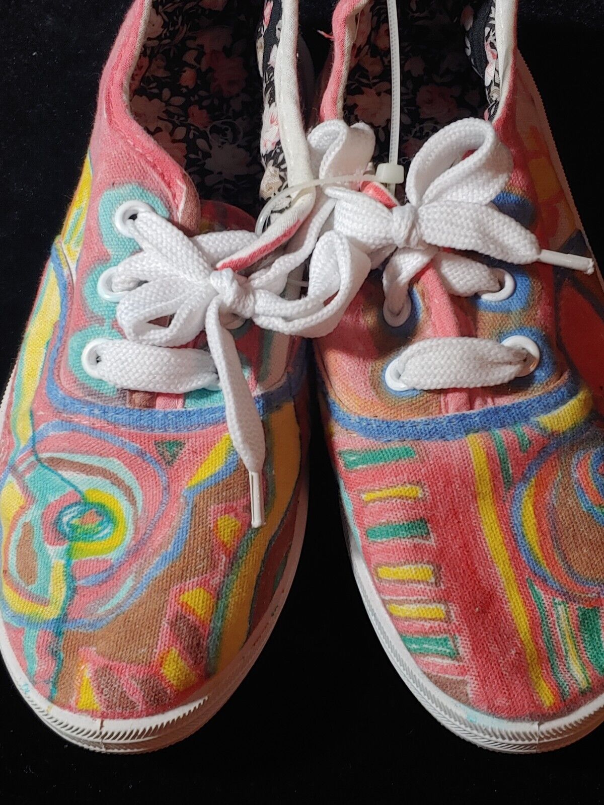 NEW! Vans Handmade Women's Shoes Tie Dye Sneakers Low Top Canvas Size 3