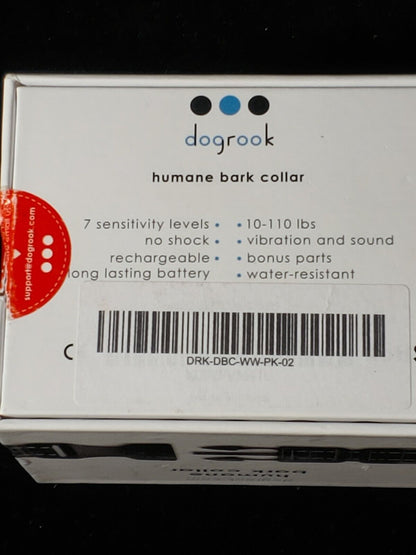 REDUCED! NEW! DogRook Humane No Shock Dog Bark Control Collar Pink