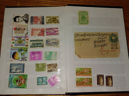 Foreign Stamp lot India Shri Lanka Pakistan Nepal Bangledesh