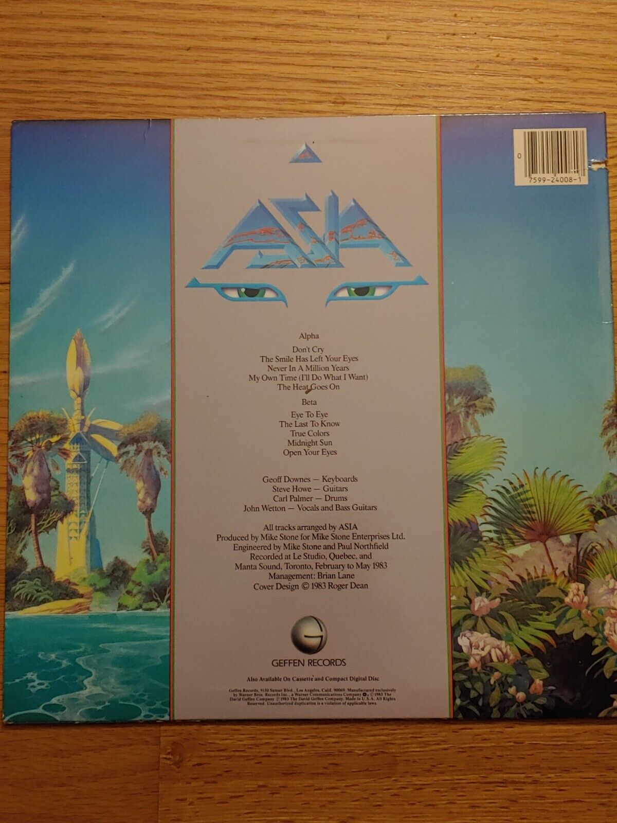 ASIA 1983 ALPHA  ROCK LP