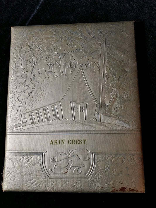 Vintage 1957 Akin Crest Benton Illinois Elementary Yearbook