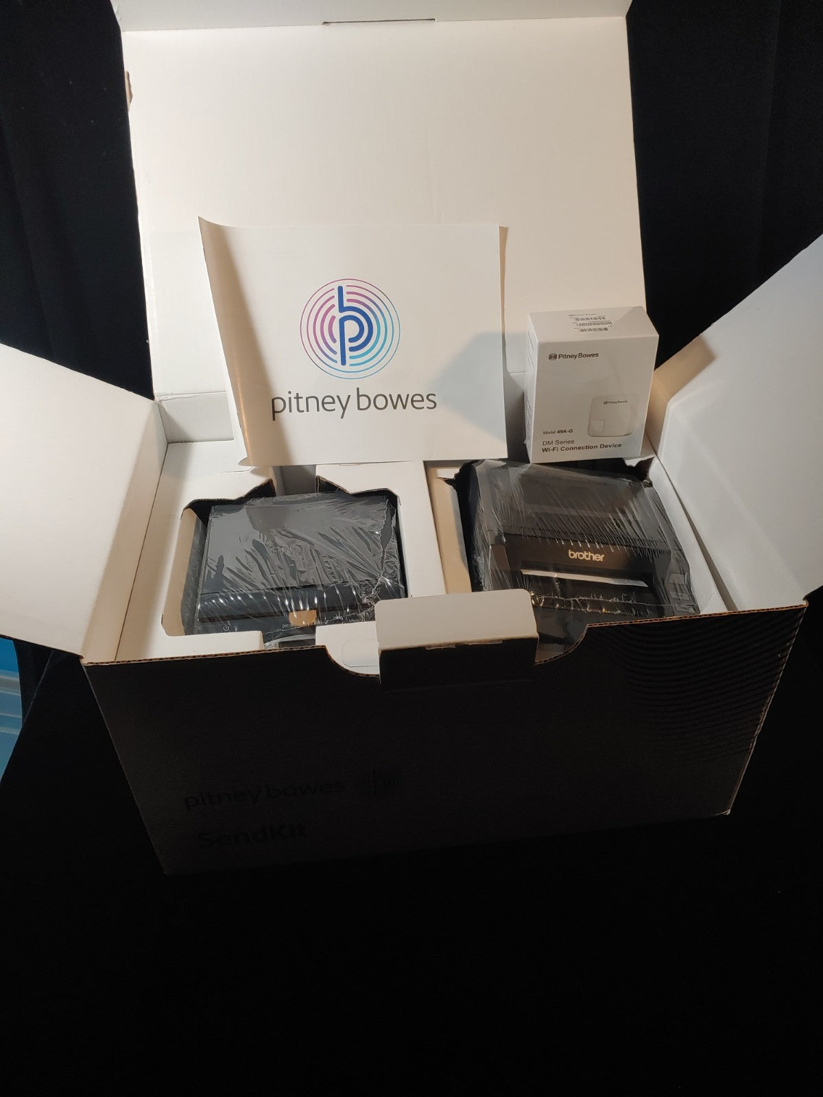 PITNEY BOWES SENDKIT SHIPPING SCALE & LABEL PRINTER SEALED QL-1050 WIFI