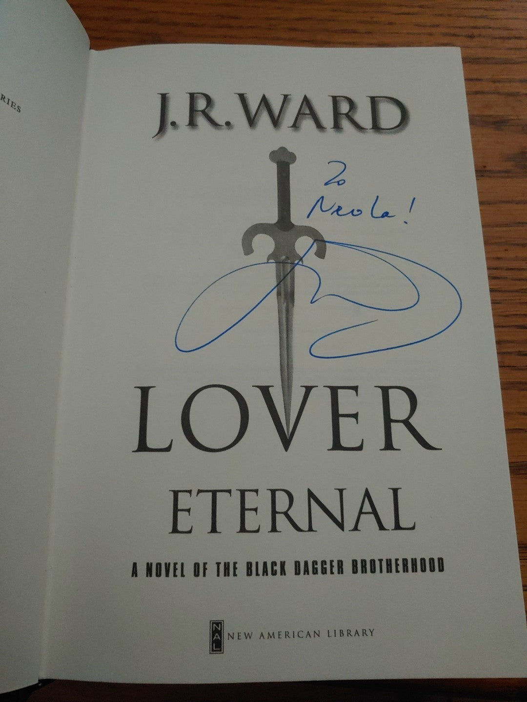 REDUCED! NEW! Lover Eternal by J.R. Ward Hardcover Signed!