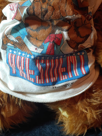 Vintage ALF for President T-Shirt Talking Plush Doll 1986 Alien Productions