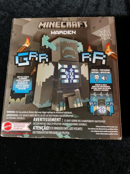 NEW! Sealed! Minecraft Warden Action Figure with Lights and Sound