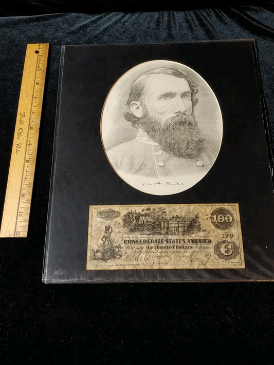 Civil War Photo Currency Reproduction 14x11 Matted Sealed
