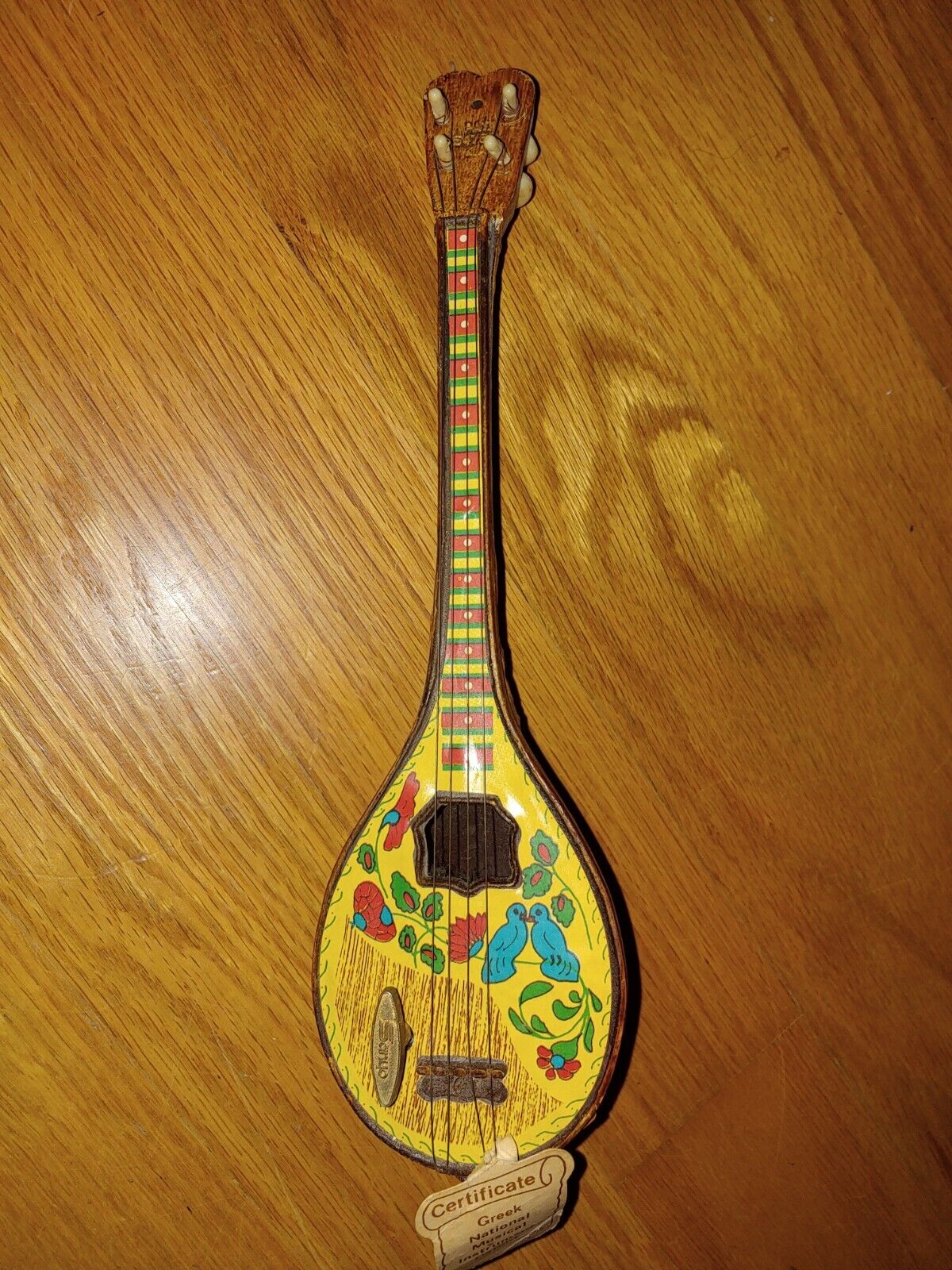 Music Box Bouzouki Mandolin Hand Carved in Greece by Hermes Hellas