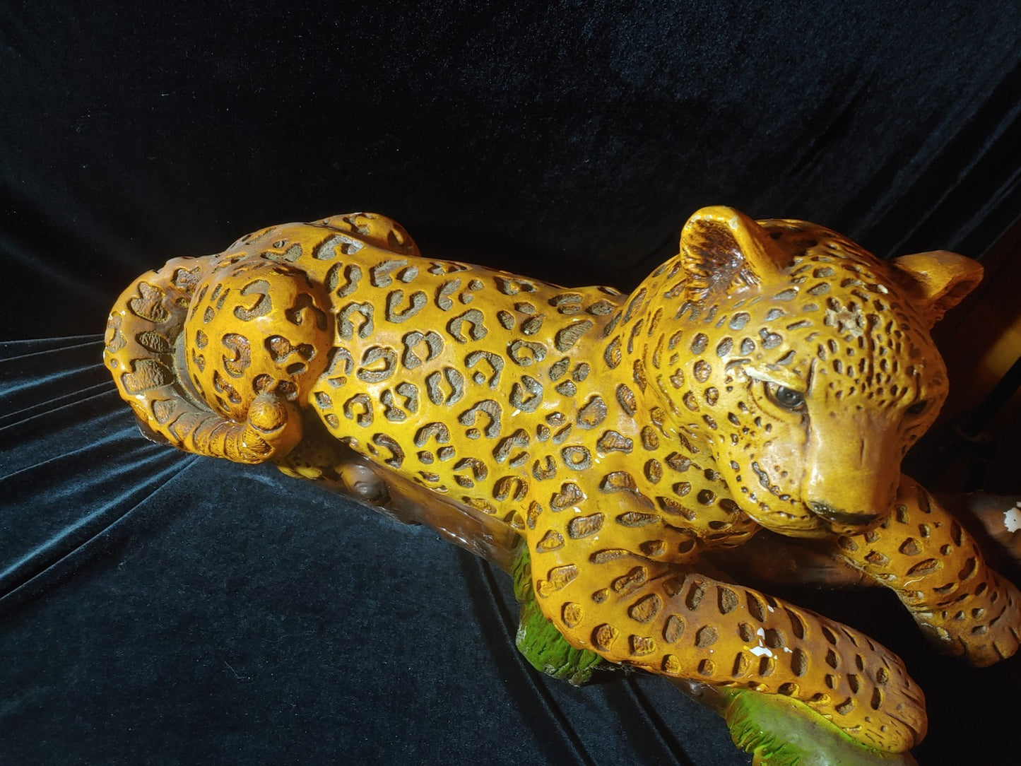 Vintage  Ceramic Tiger Sculpture Large 29"x12"x12"