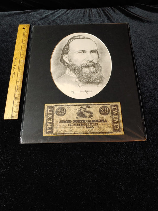 Civil War Photo Currency Reproduction 14x11 Matted Sealed